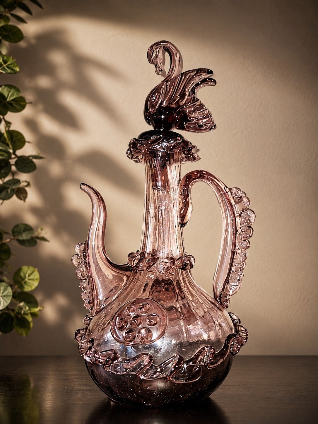 Karaf gekleurd glas, Ophalen