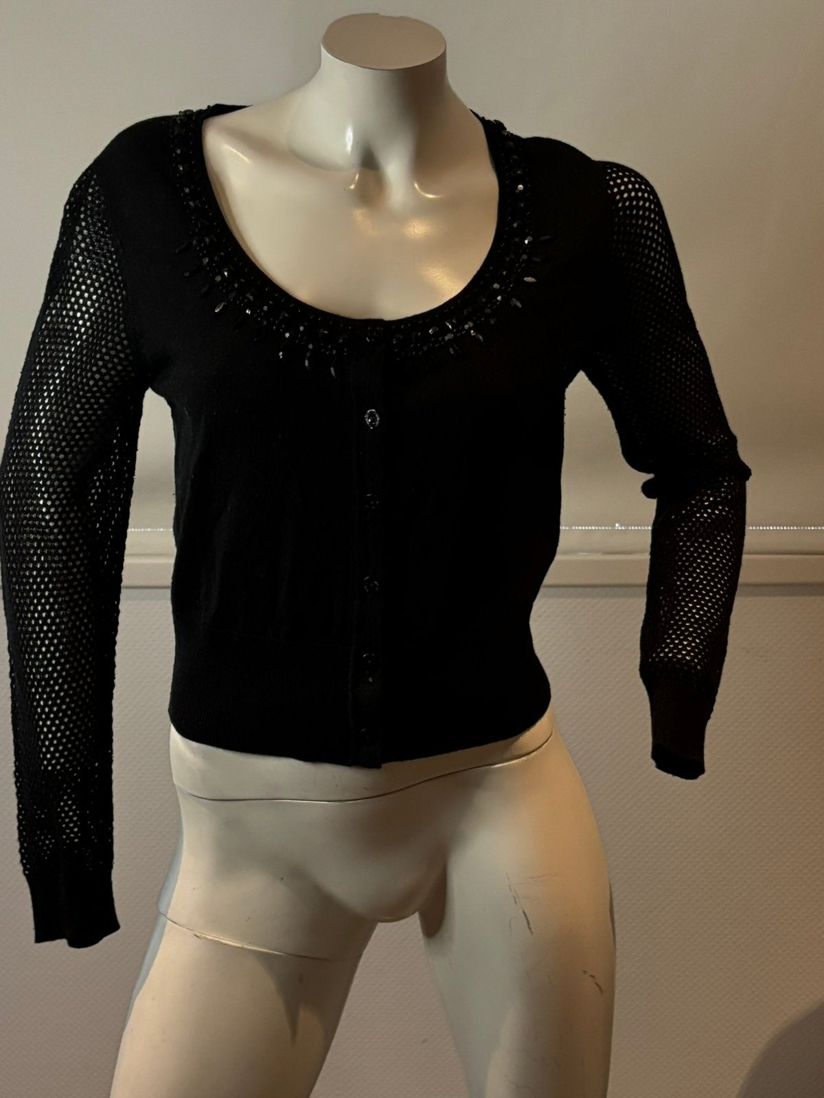 Twin set vestje met kralen maat s, Kleding | Dames, ., Zwart, Ophalen of Verzenden, Zo goed als nieuw