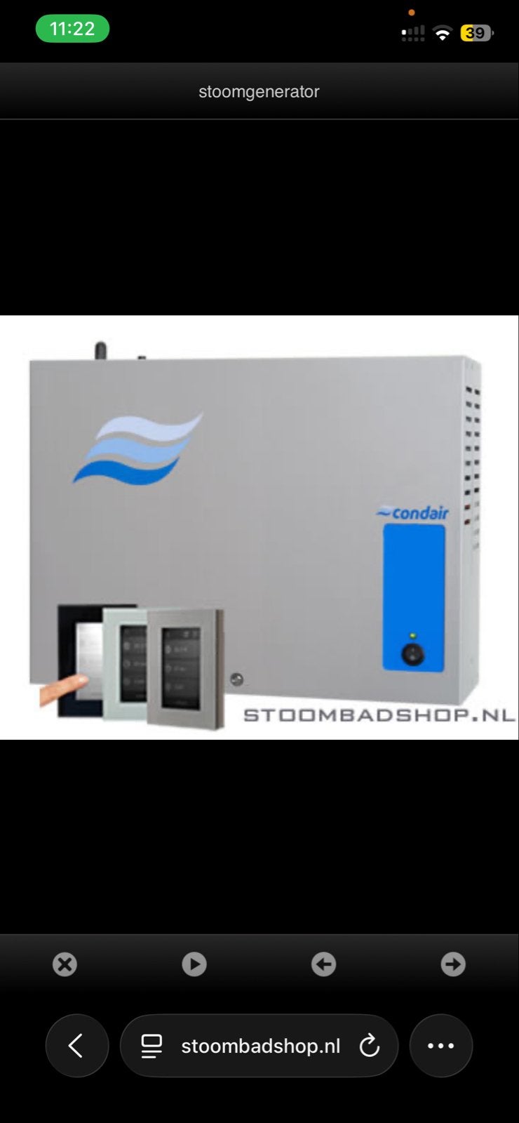Condair Stoomgenerator voor Stoombad/Sauna, Witgoed en Apparatuur, Overige Witgoed en Apparatuur, Ophalen of Verzenden, Zo goed als nieuw