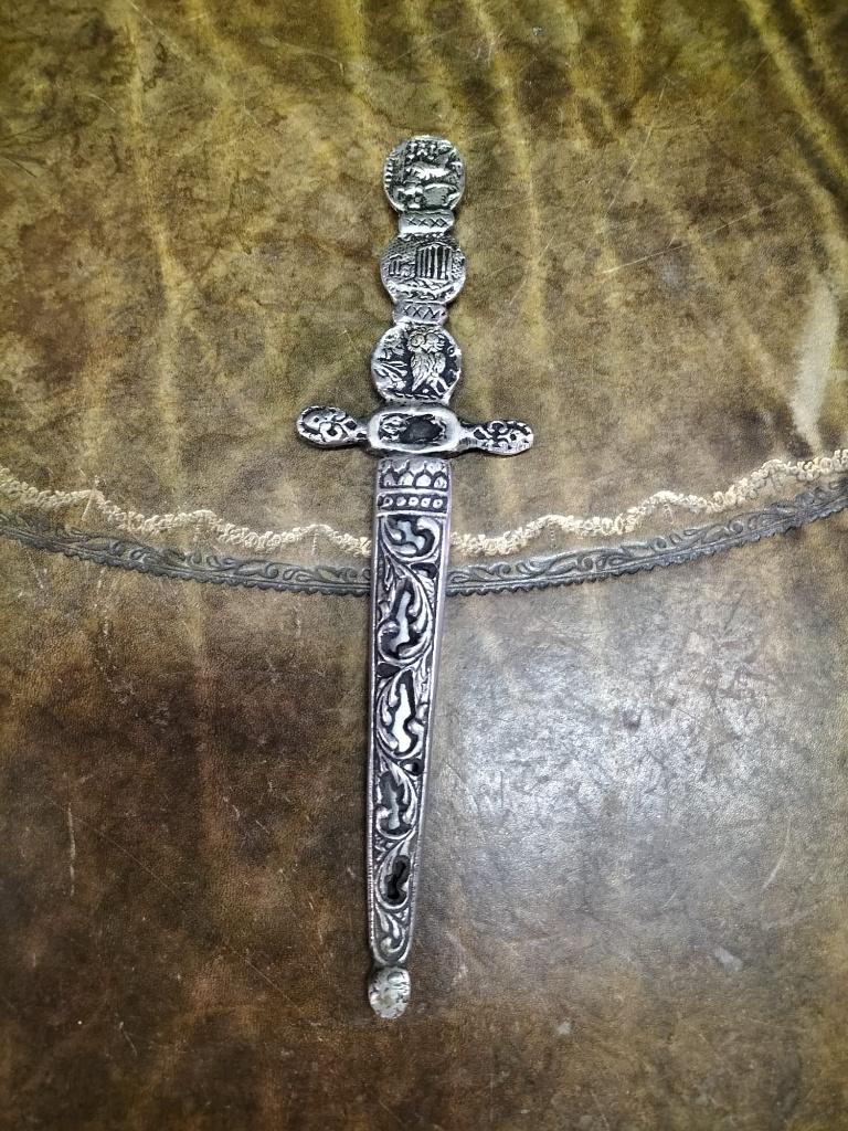 zeer zeldzame griekse brieven opener, Ophalen of Verzenden, Zilver