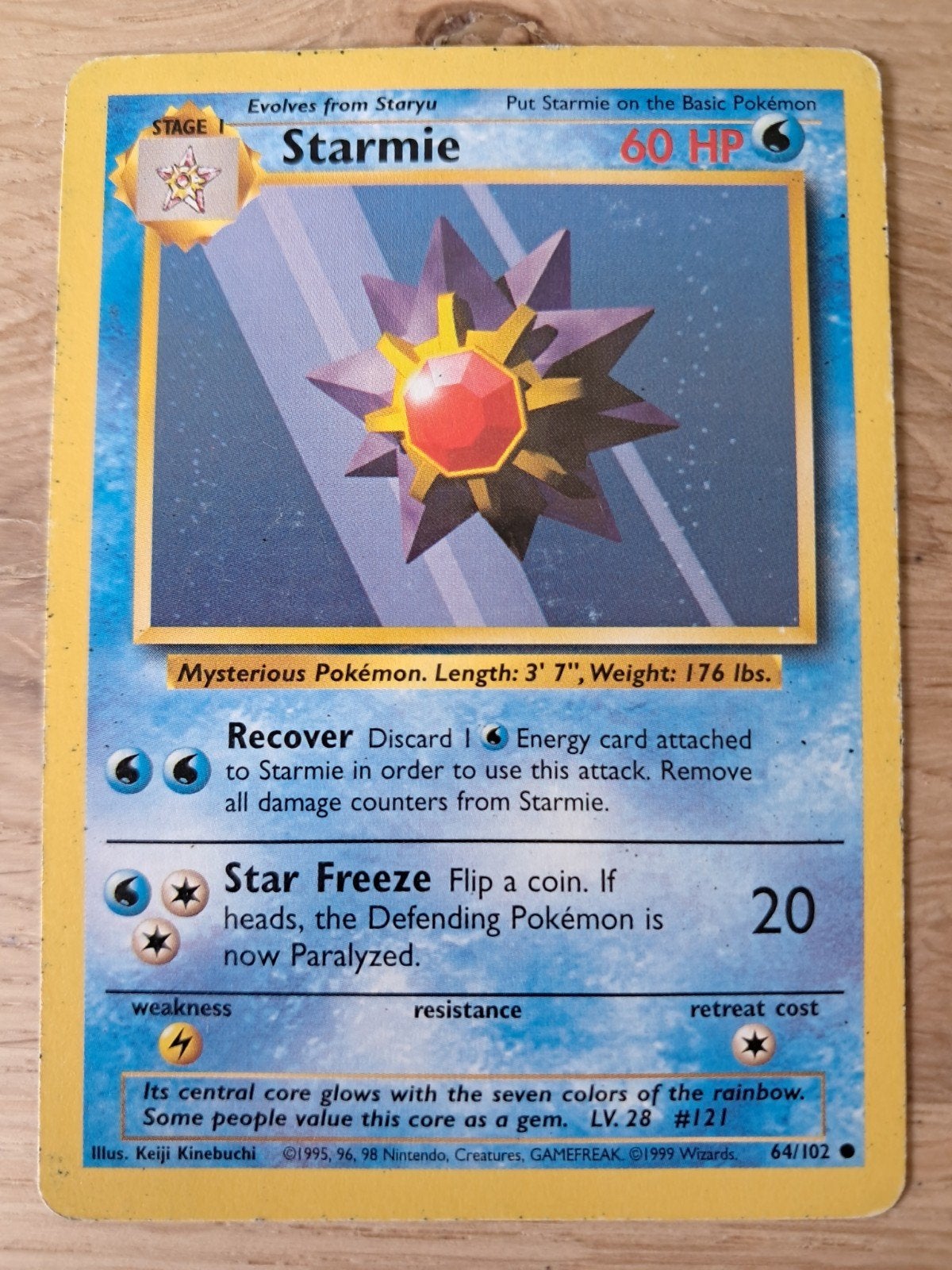Starmie 64/102 - Pokemon kaart, Ophalen of Verzenden, Zo goed als nieuw