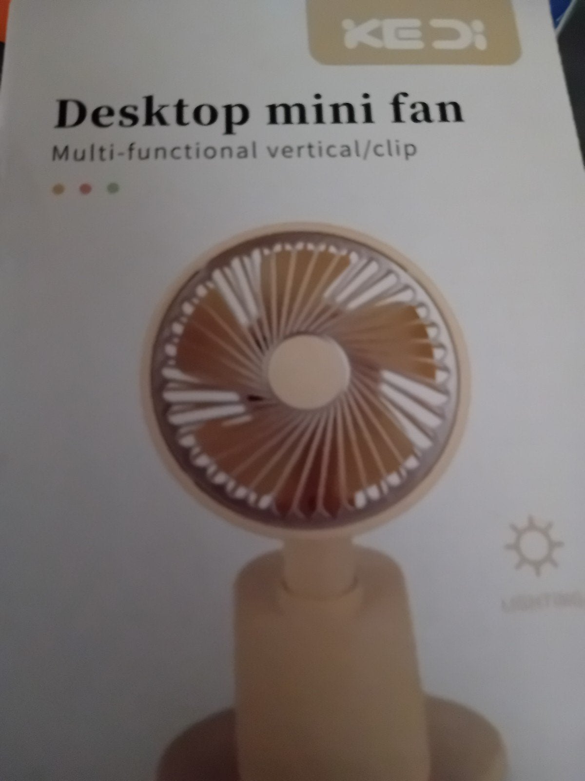 Mini ventelator nieuw, Ophalen of Verzenden, Nieuw, Tafelventilator