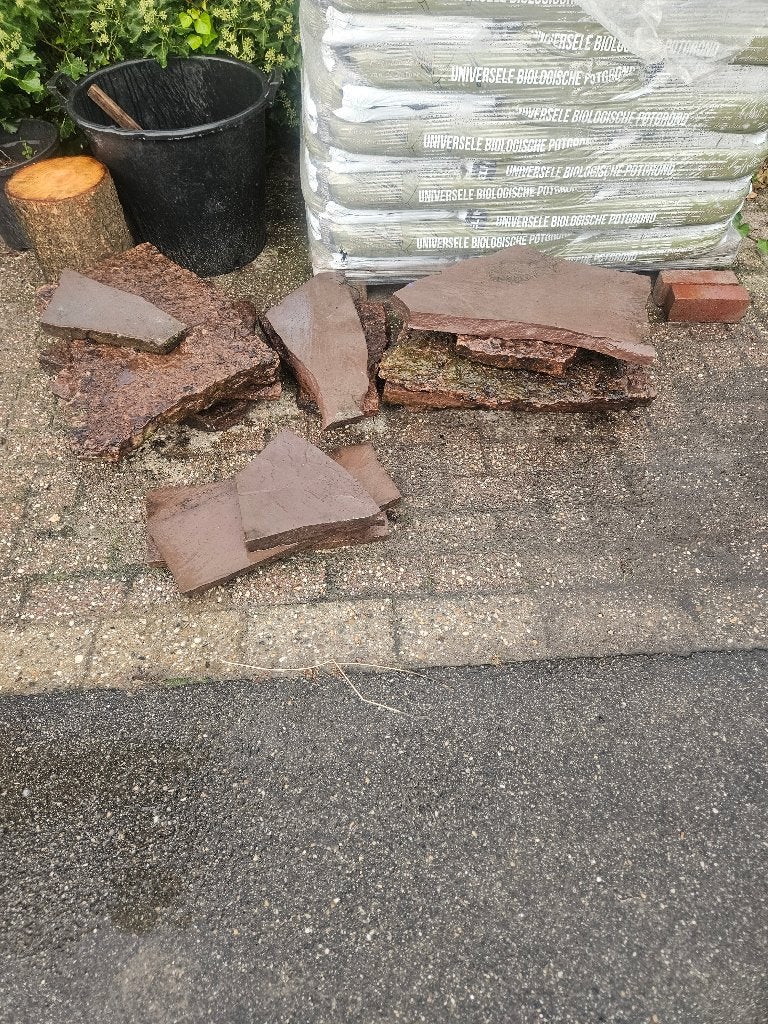 Flagstone, Ophalen, Gebruikt, Terrastegels, Natuursteen