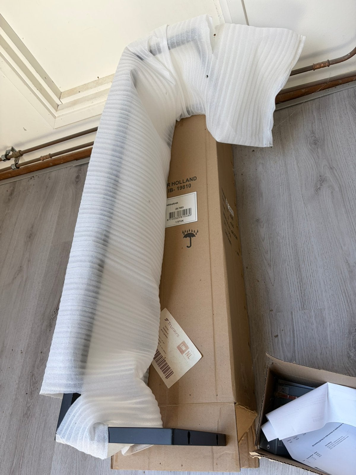 Handdoek rek mat zwart, Ophalen of Verzenden, Nieuw, Zwart, Handdoekenrek