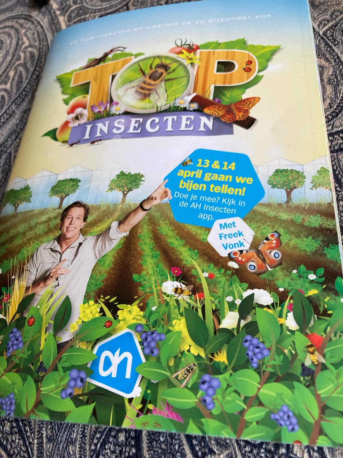 AH Top Insecten Verzamelboek met Freek Vonk, Verzenden, Zo goed als nieuw, Stickers en Plaatjes