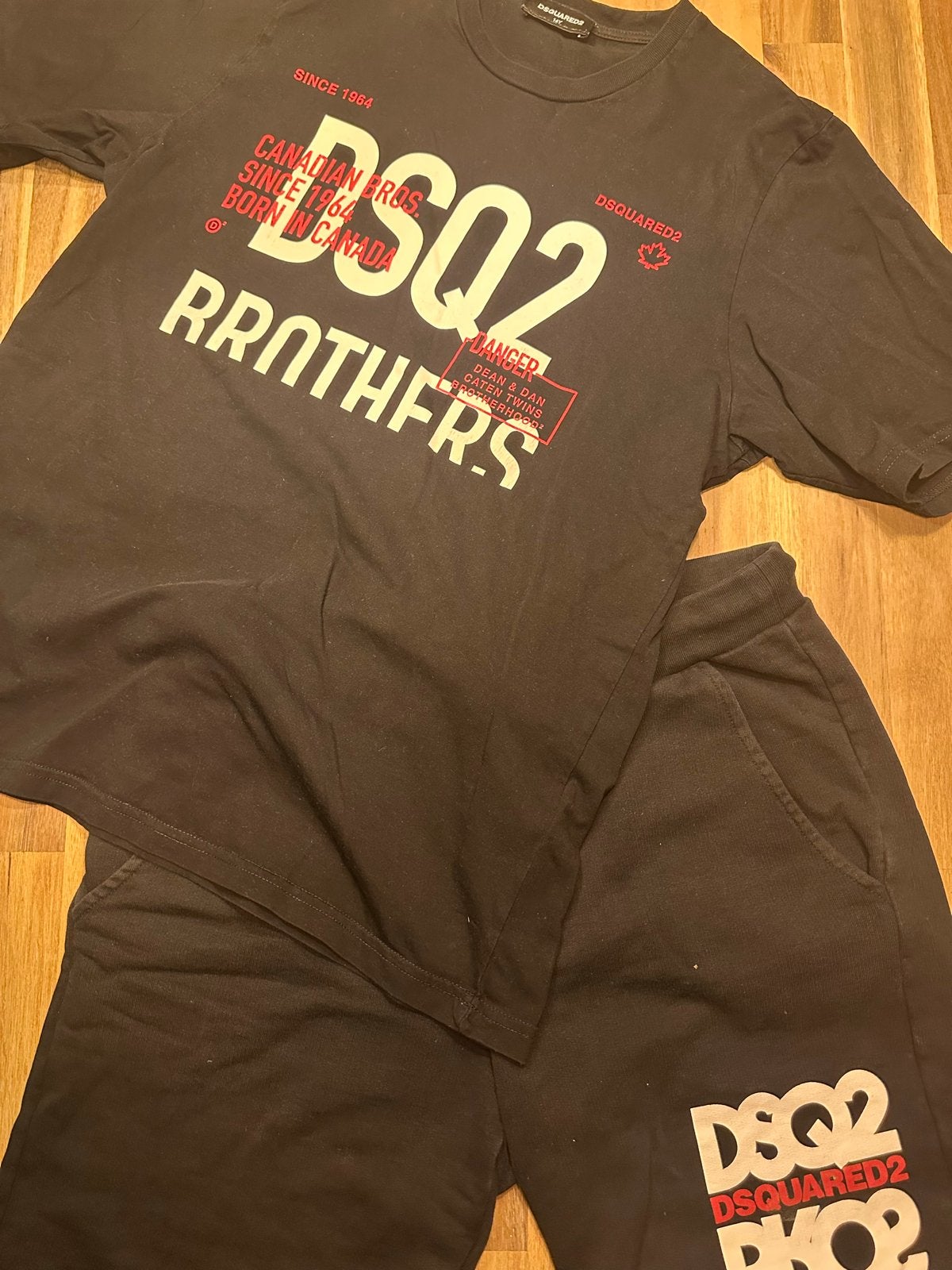 Dsquared2 Zomer Setje Maat S, Ophalen, Zwart, Zo goed als nieuw, Korte mouw