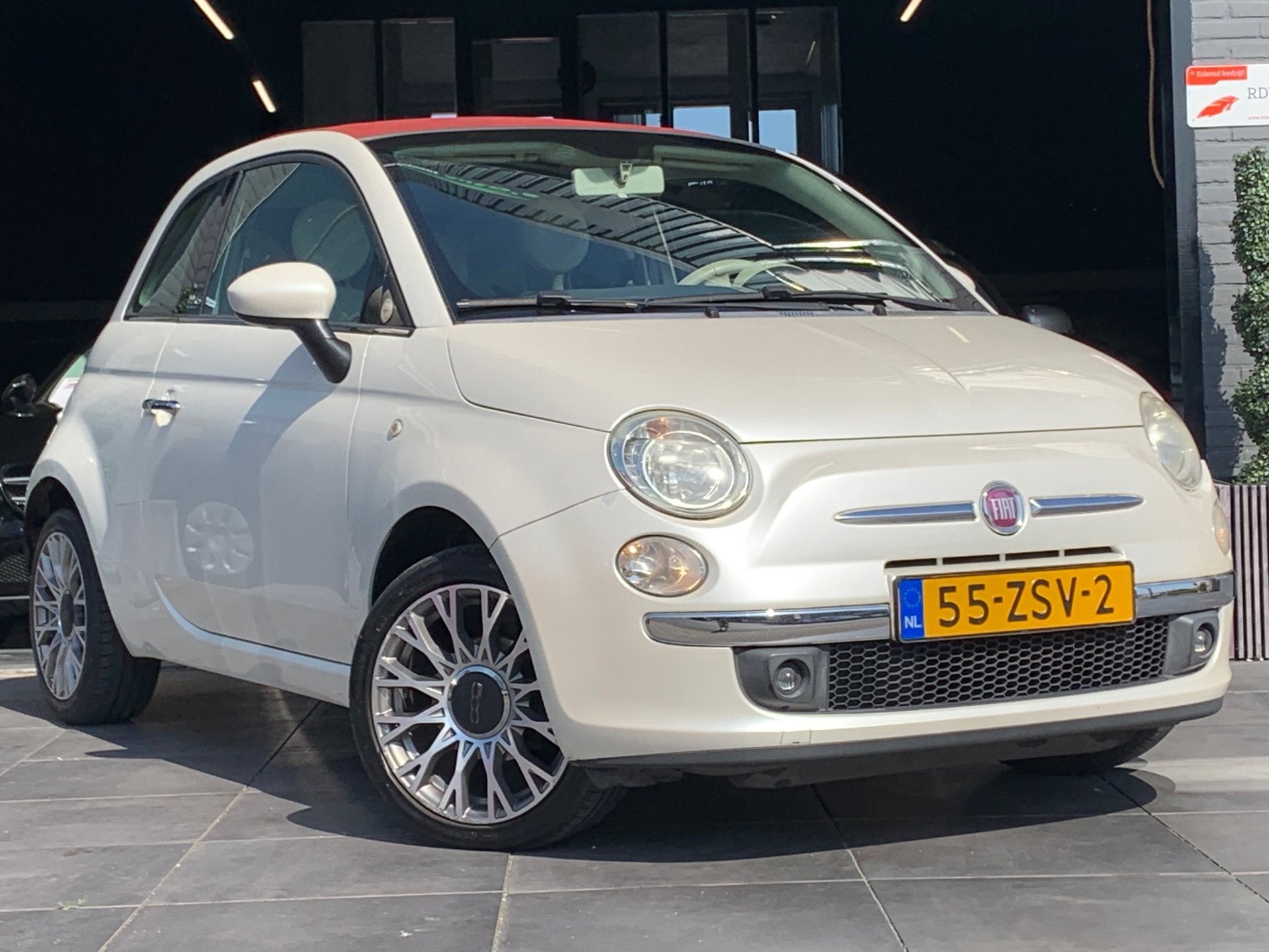 Fiat 500 C 1.2 Lounge|Cabriodak|PDC|Airco|Half Leder|El.Raam, Voorwielaandrijving, Euro 5, Gebruikt, 4 cilinders