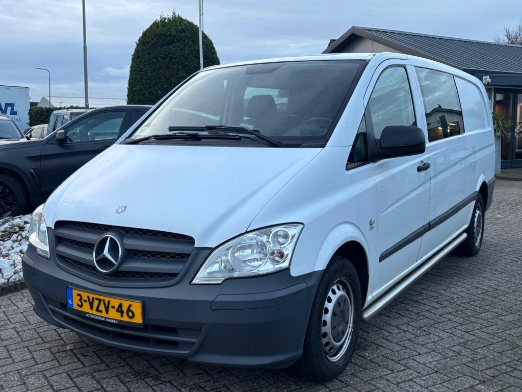 Mercedes-Benz Vito 110 CDI Dubbel Cabine Lang 2012 Airco Tre, Auto's, 13 km/l, Euro 5, Stof, Gebruikt