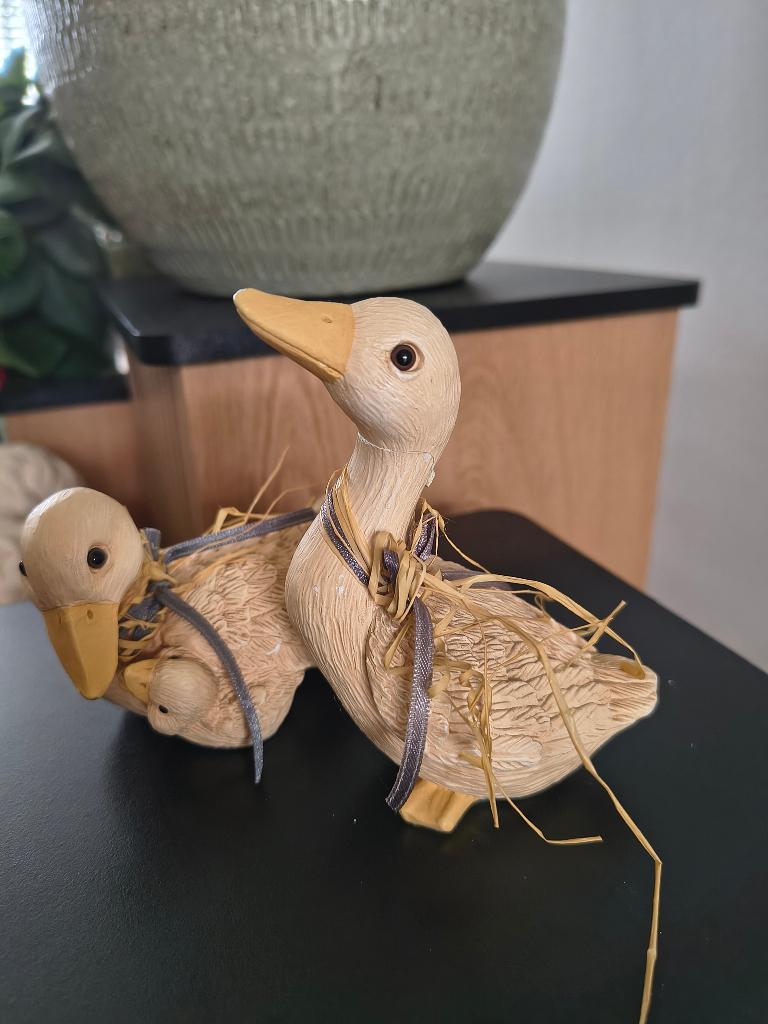Nostalgie, 2 beeldjes uit de oude doos Eendjes, Verzamelen, Ophalen, Gebruikt