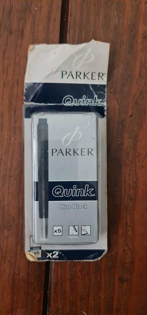 Parker Quink Blue Black penvullingen, Ophalen of Verzenden, Nieuw, Vulpen, Parker