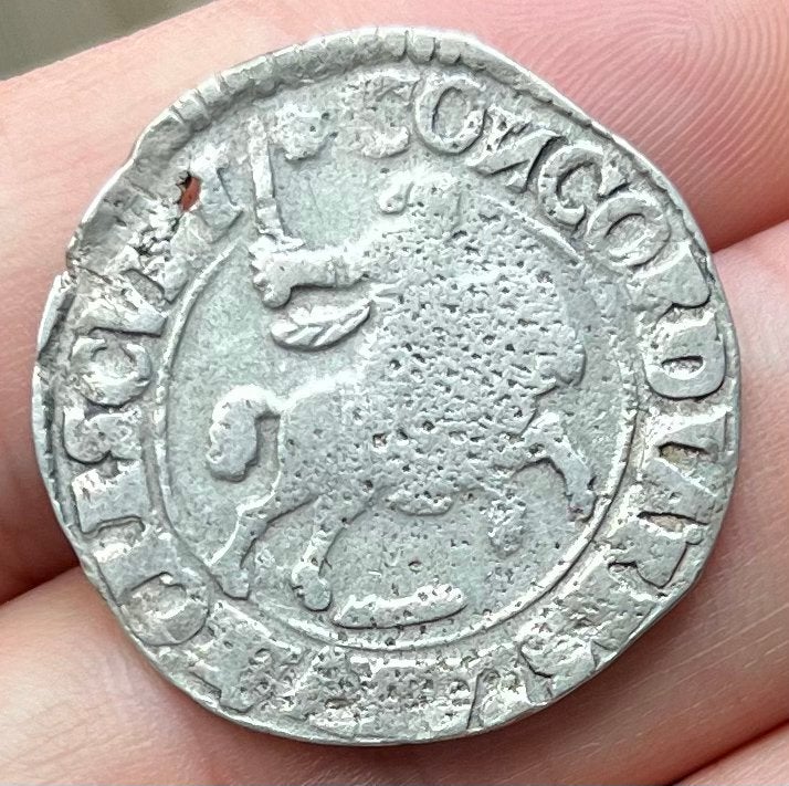 Nette Rijderschelling Overijssel 1691? zilver, Postzegels en Munten, Vóór koninkrijk, Zilver, Losse munt, Overige waardes