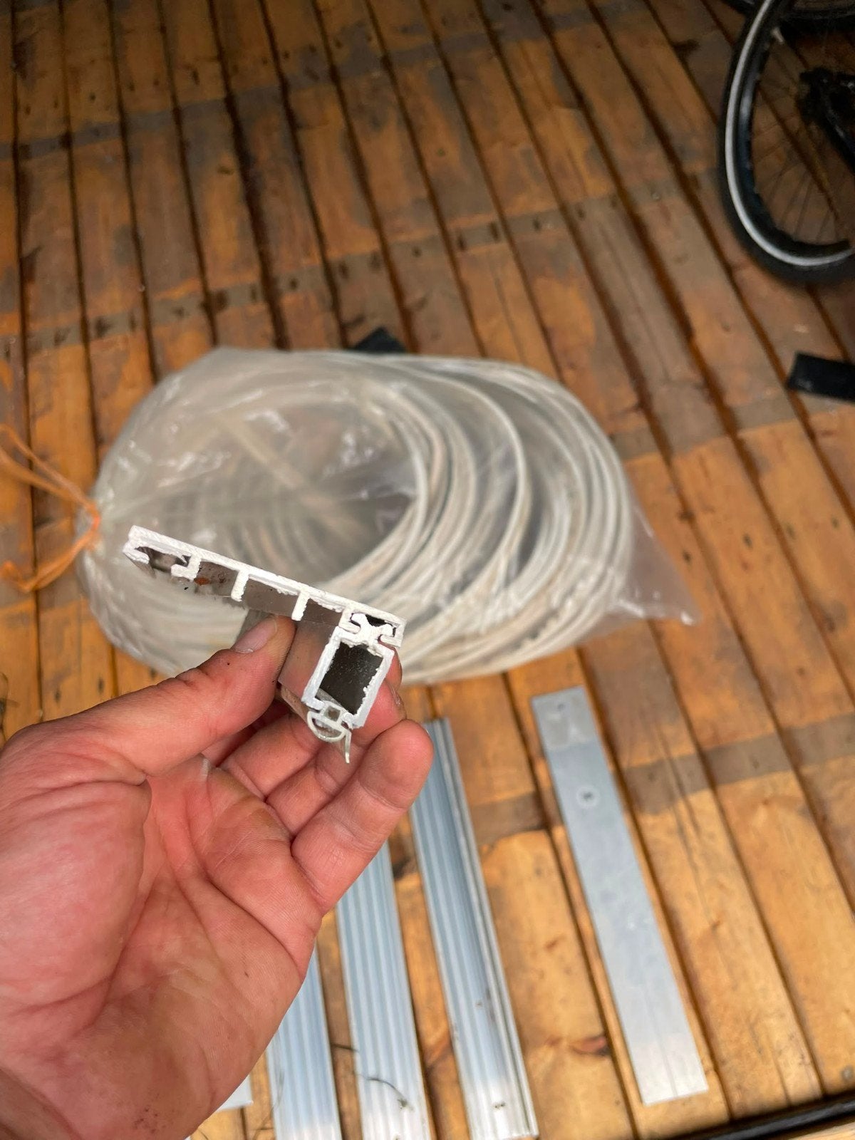 Kanaalplaten rubber 58meter en restprofielen 40cm, Overige materialen, Overige kleuren, Overige typen, Ophalen of Verzenden