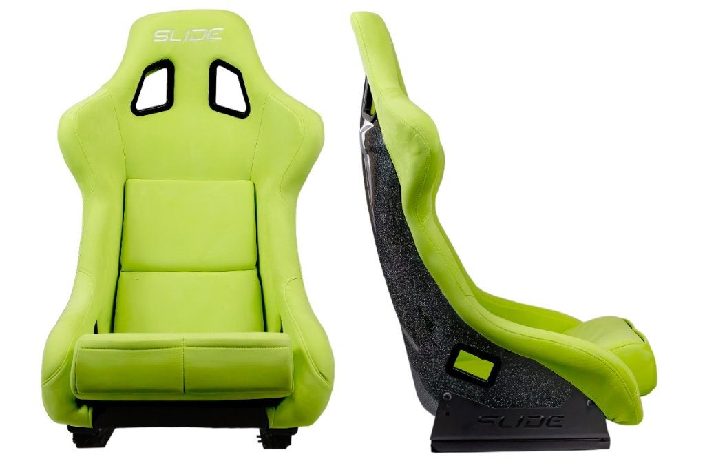 Slide KS2 Kuipstoel groen suede alcantara regenboog glitter, Ophalen of Verzenden