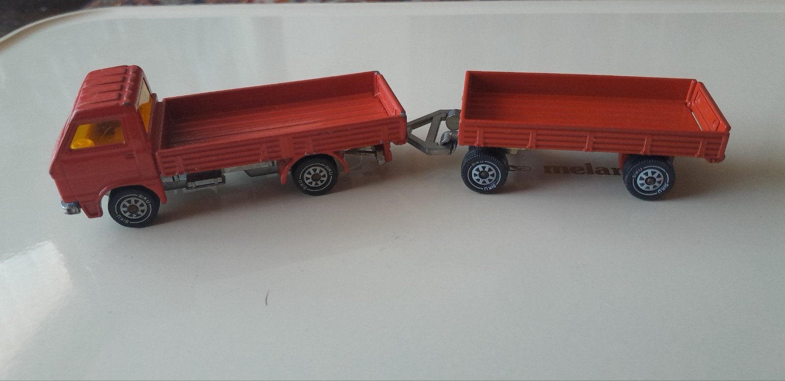 Siku MAN   Vw wagen nr 1625 met aanhanger 354, Ophalen of Verzenden