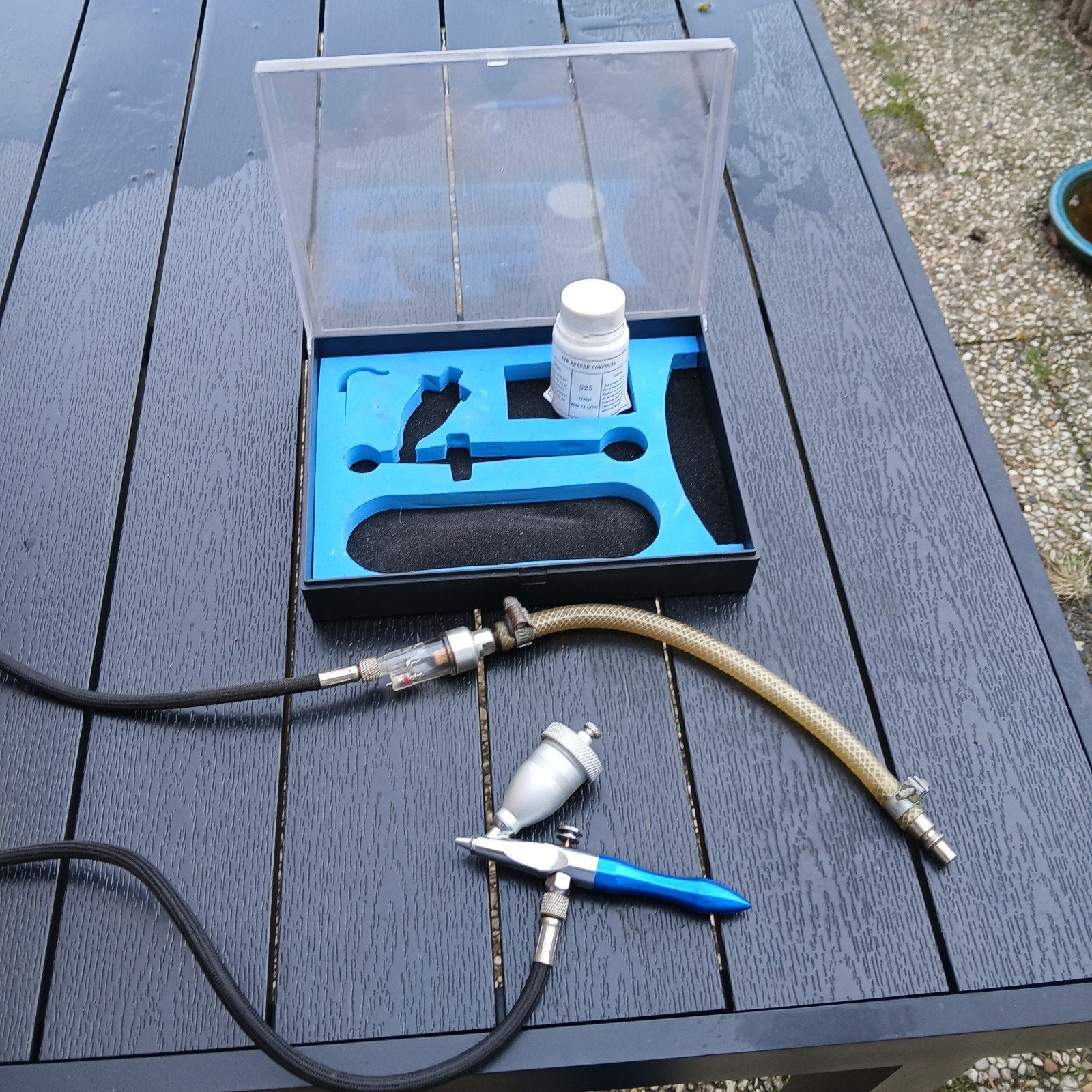 Airbrush set met compressor en accessoires, Hobby en Vrije tijd, Ophalen of Verzenden