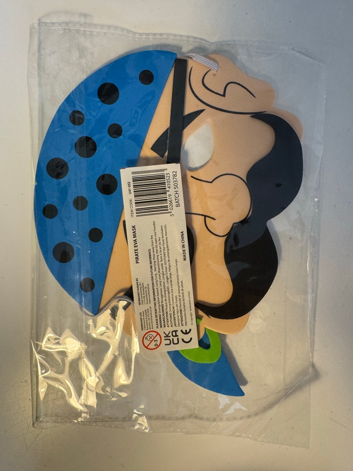 Piratenmasker voor kinderen - Nieuw in verpakking gratis, Ophalen of Verzenden, Nieuw, 104 of kleiner, Jongen of Meisje