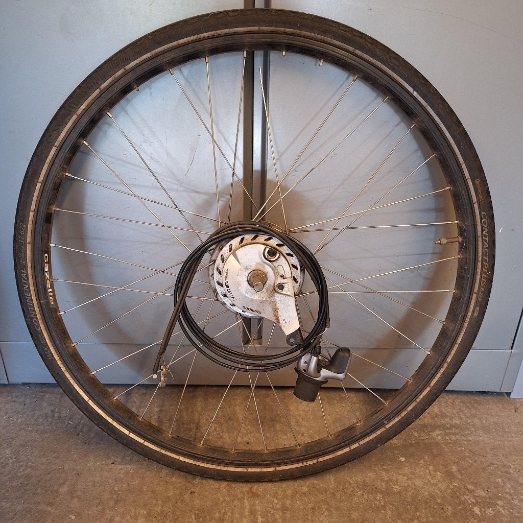 Achterwiel met nexus versnellingen, dubbele kabel!, Fietsen en Brommers, Wiel, Gebruikt, Elektrische fiets, Ophalen of Verzenden