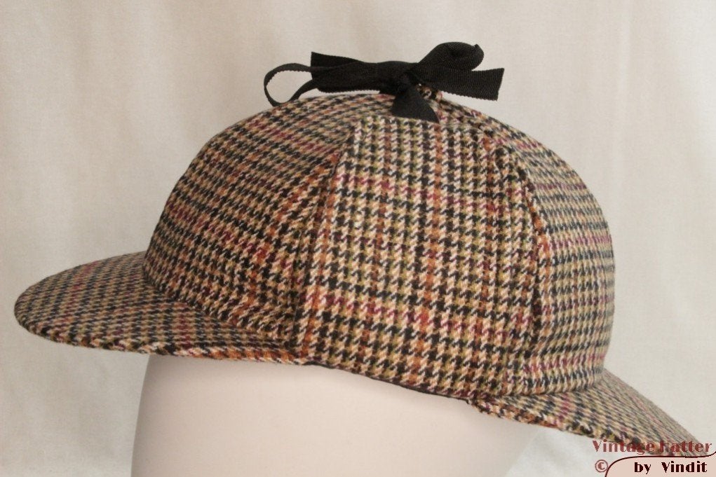 deerstalker Sherlock Holmes pet rood/bruin 58 en 60 Nieuw, Kleding | Heren, 60 cm (XL, 7½ inch) of meer, Nieuw, Ophalen of Verzenden