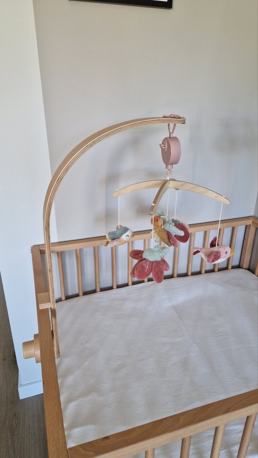 Little dutch muziekmobiel flowers en butterflies, Kinderen en Baby's, Ophalen of Verzenden, Zo goed als nieuw, Wieg