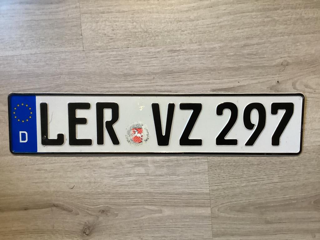 Duits nummerbord, kenteken plaat,, Verzamelen, Ophalen of Verzenden, Zo goed als nieuw, Auto's