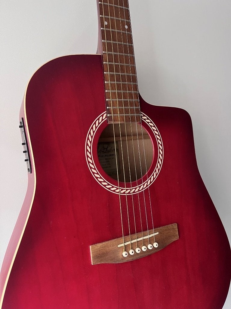 Art and Lutherie Wild Cherry CW semi-acoustic gitaar, Ophalen, Zo goed als nieuw, Western- of Steelstringgitaar