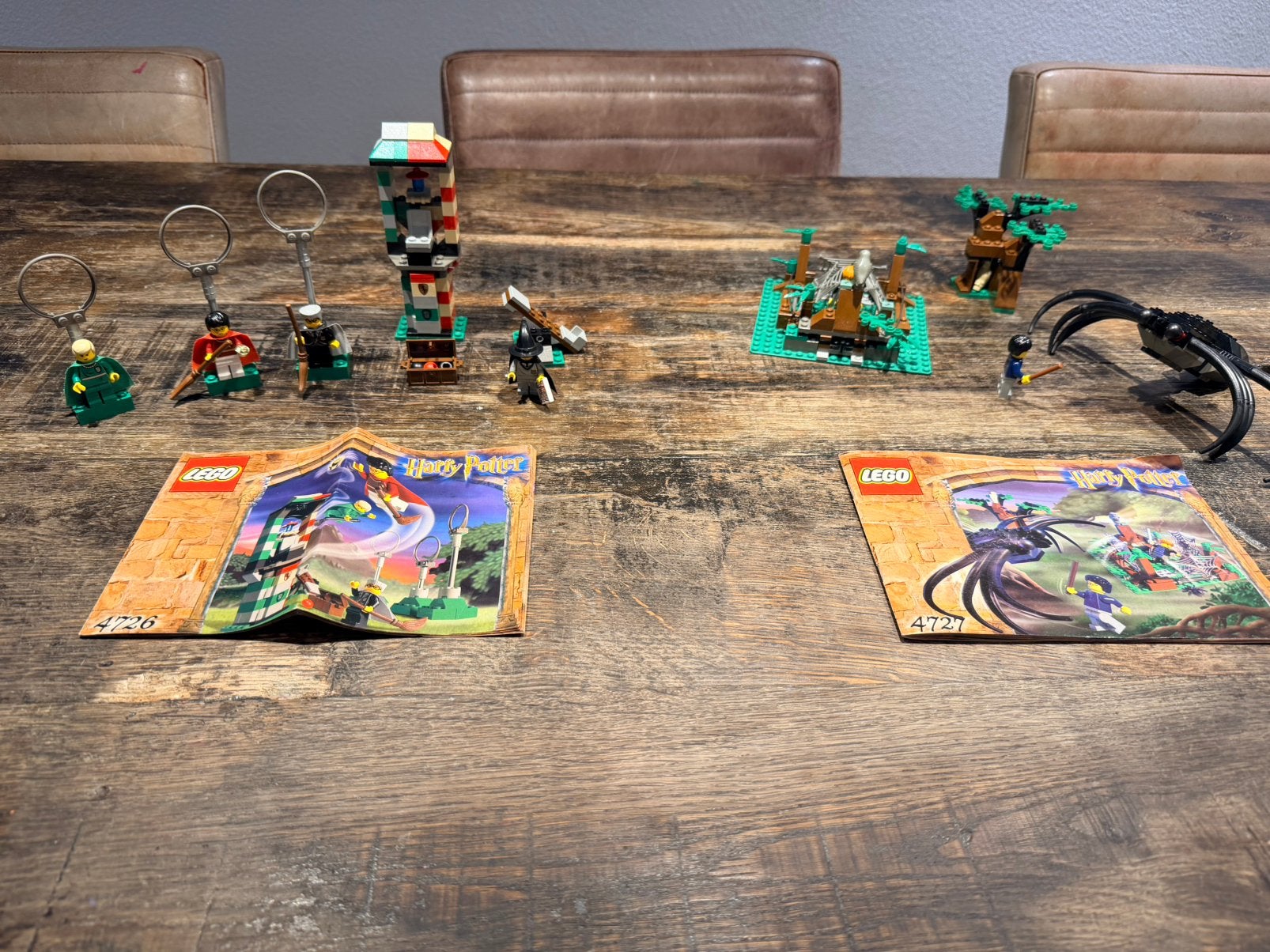 Lego 4726 & 4727 - Harry Potter: Quidditch Practice + Aragog, Lego, Harry Potter, Ophalen of Verzenden, Zo goed als nieuw