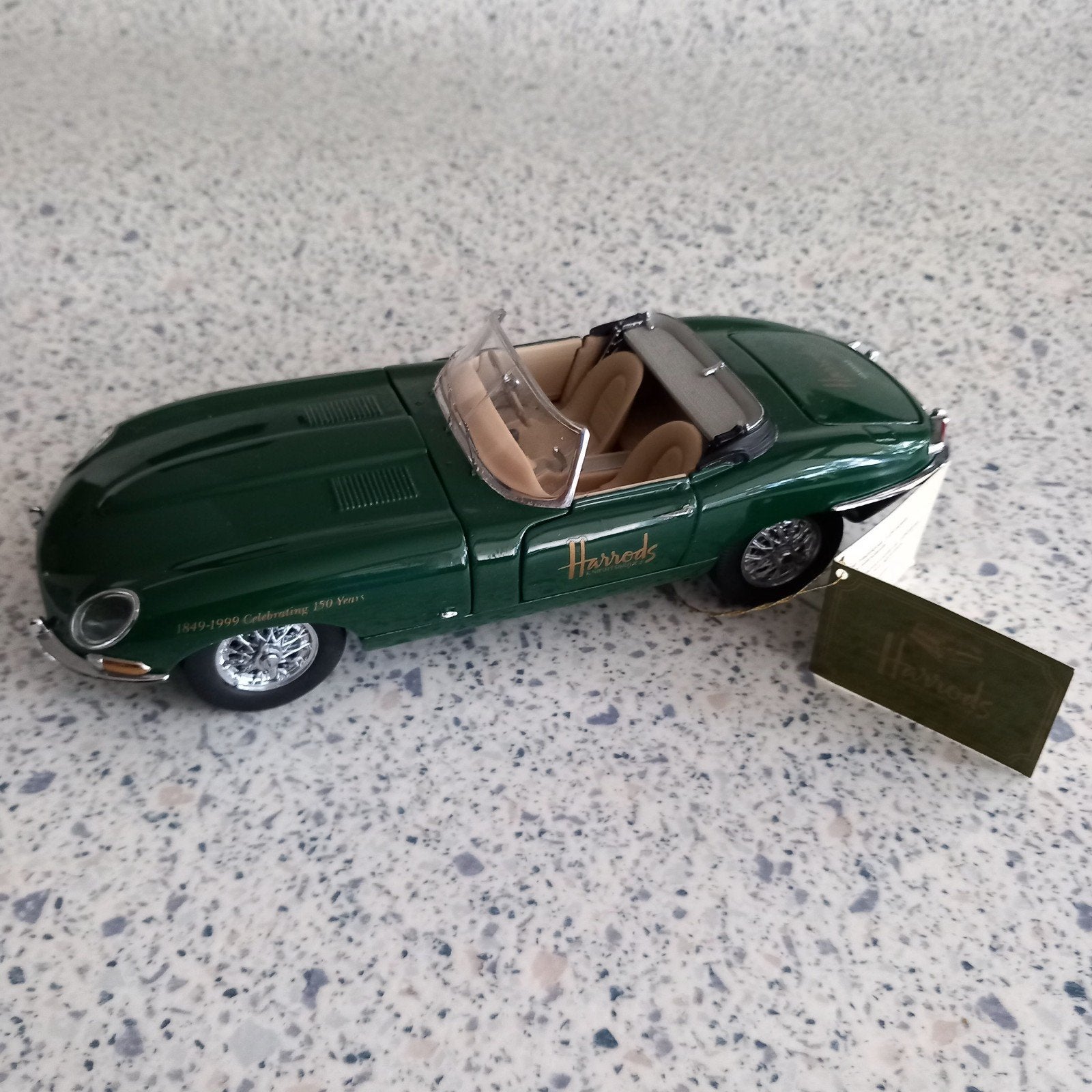 Jaguar E-type Roadster van Franklin mint Harrods uitgave, Ophalen of Verzenden, Zo goed als nieuw, Overige merken