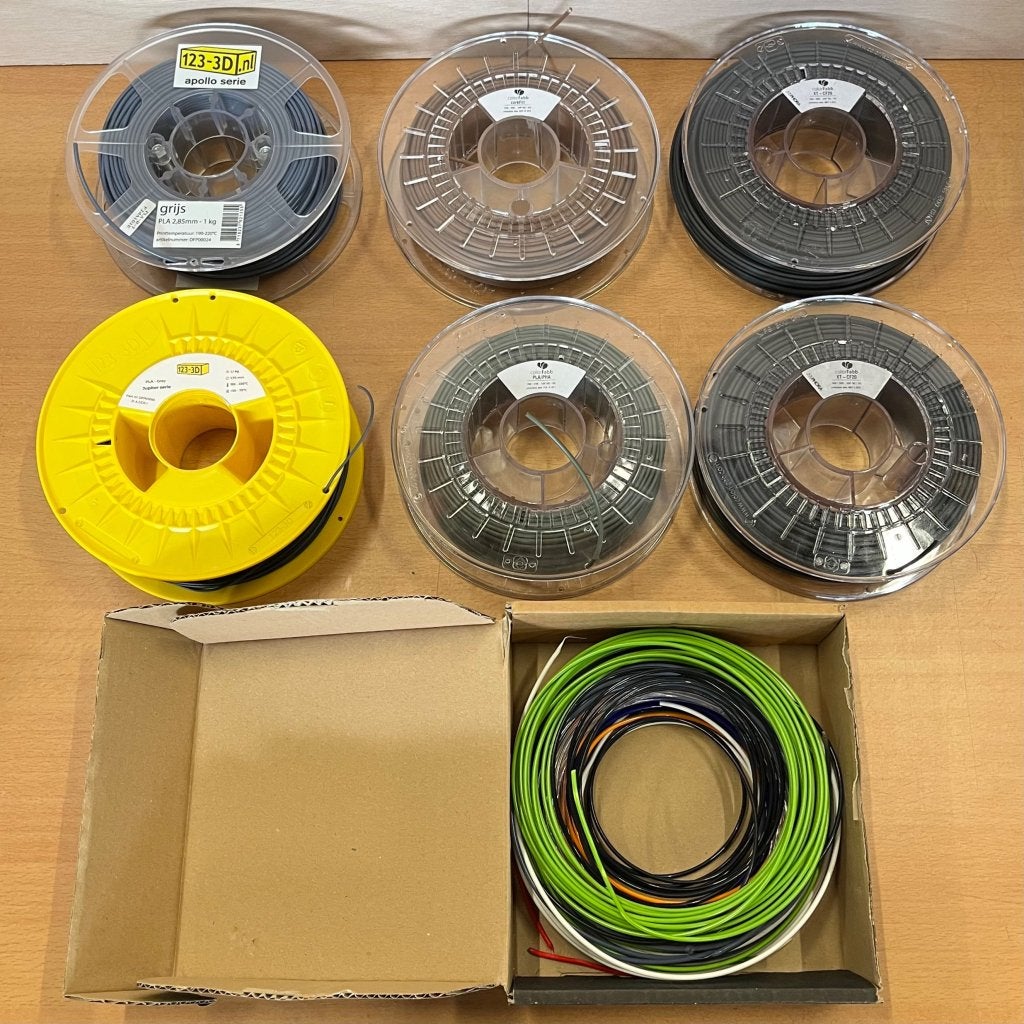 ✅ Partij 3D-printer filament spoelen – colorFabb & 123-3D, Niet ingevuld, Niet ingevuld, Ophalen of Verzenden, Zo goed als nieuw