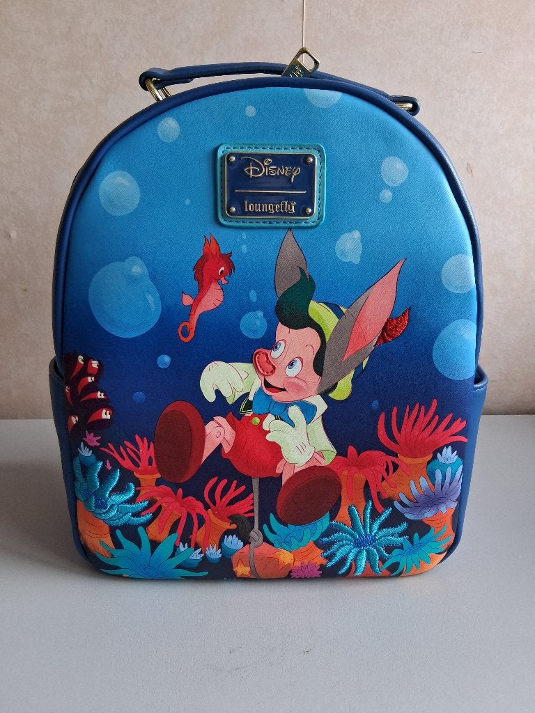 Pinokkio Loungefly rugtas, Ophalen of Verzenden, Overige figuren, Zo goed als nieuw, Tas, Koffer of Zak