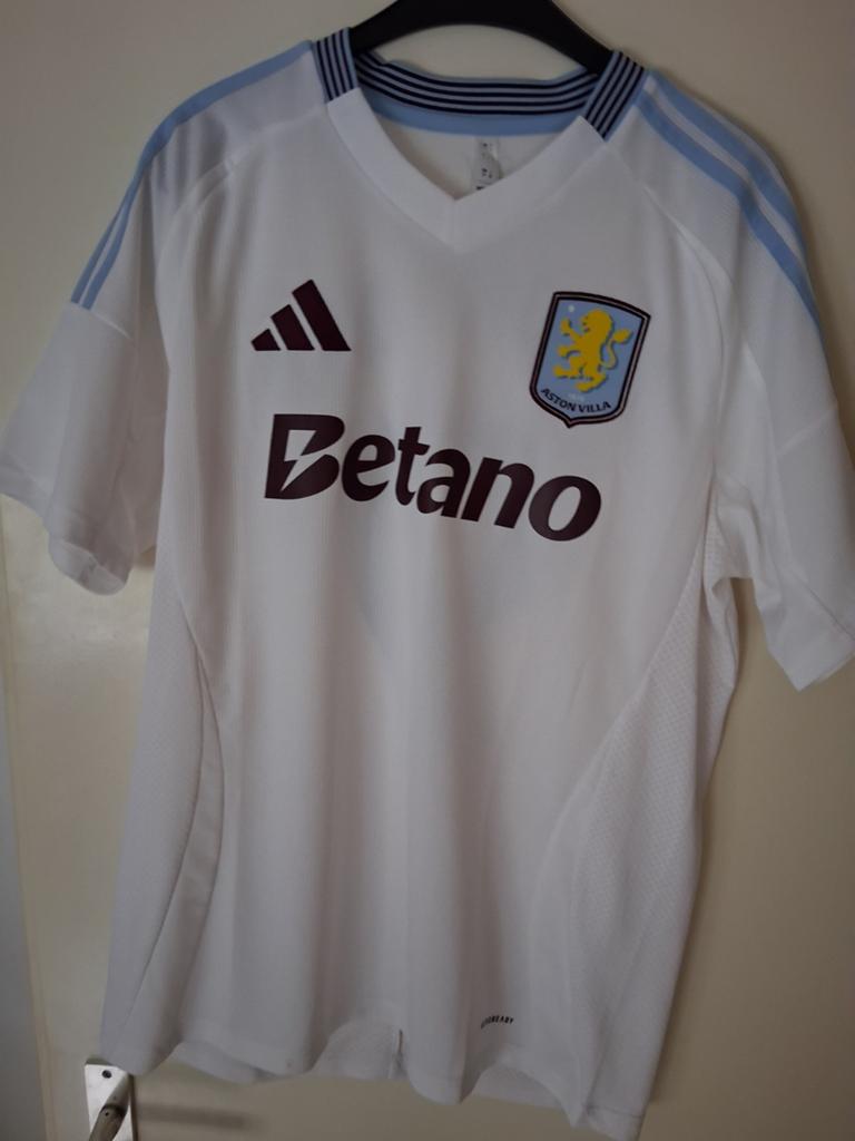 Aston Villa Rashford nr 9 voetbalshirt 25/26, Wit, Overige maten, Ophalen of Verzenden, Adidas