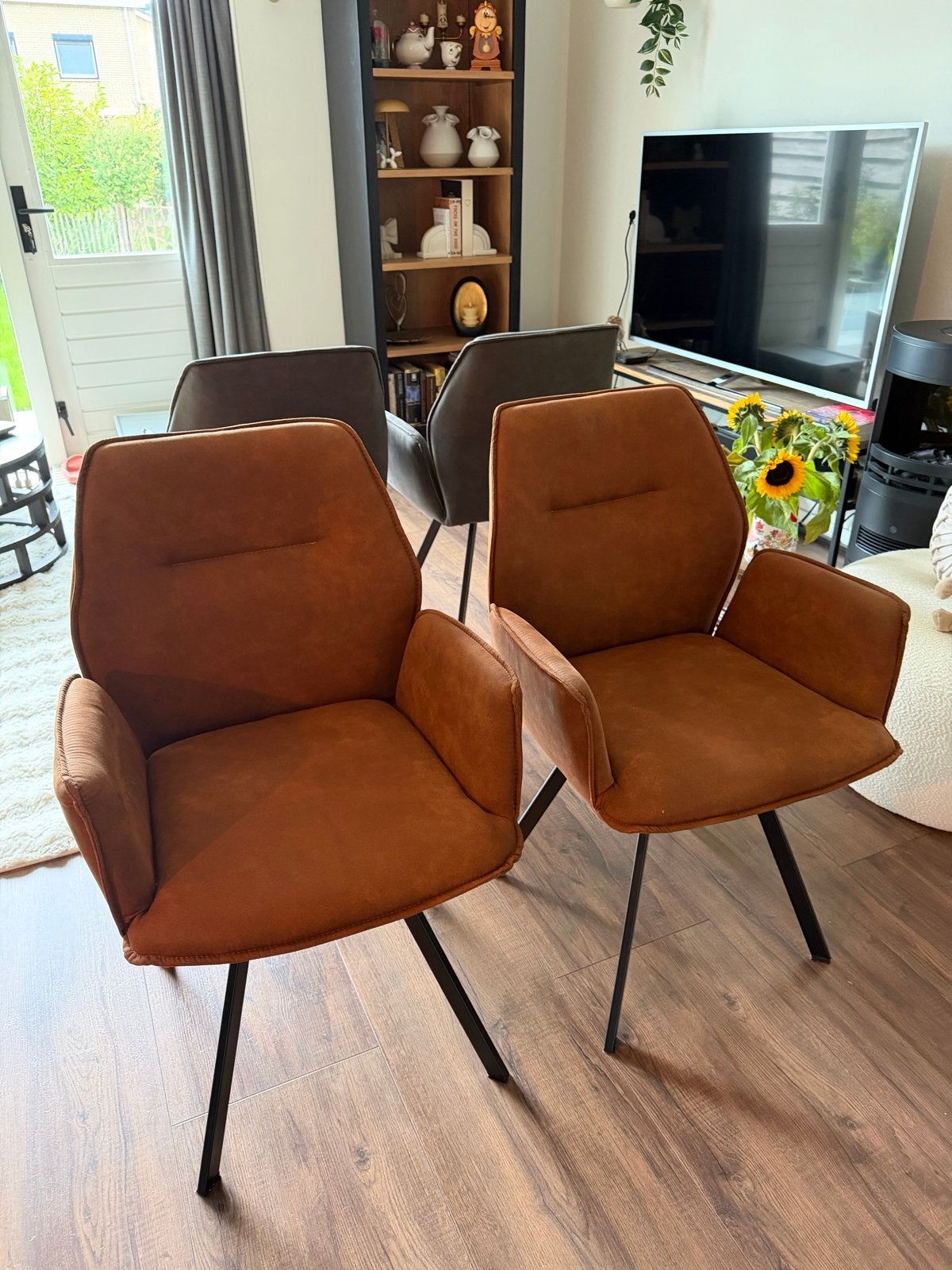 4 zo goed als nieuwe stoelen van Leen Bakker, Ophalen, Overige kleuren, Zo goed als nieuw, Vier
