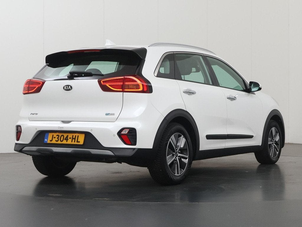 Kia Niro 1.6 GDi Hybrid DynamicLine | Navigatie | Parkeercam, Auto's, Kia, Gebruikt, Euro 6, 2 kWh, Leder en Stof