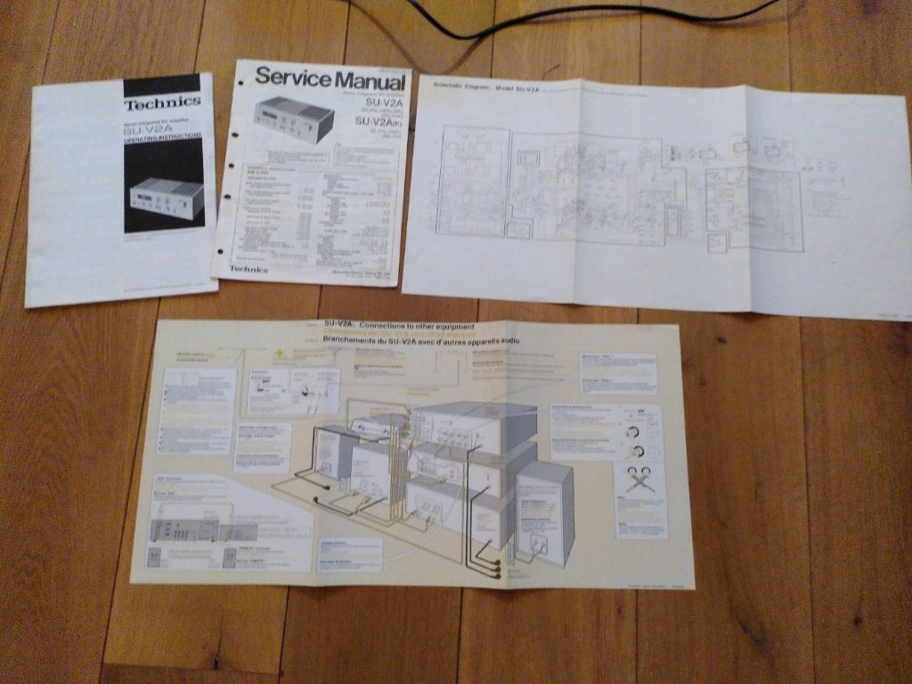 Vintage Technics SU-V2A versterker, Gebruikt, Ophalen, Overige merken, Minder dan 60 watt