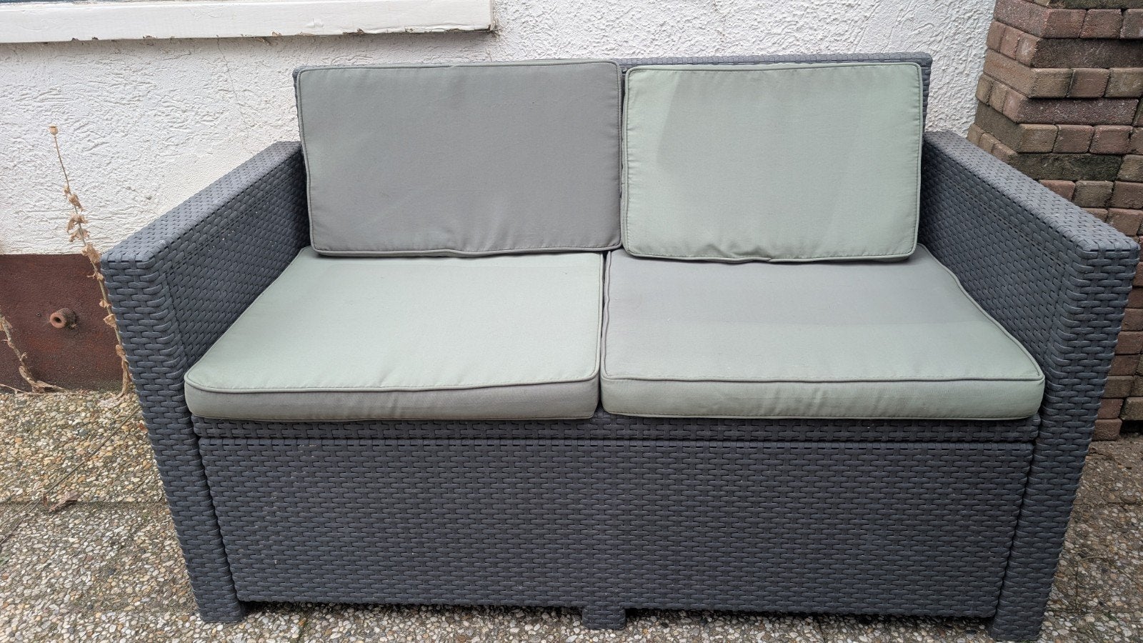 Loungeset. Twee banken en vier stoelen, Tuin en Terras, Tuinsets en Loungesets, Ophalen, Gebruikt, 3 zitplaatsen, Loungeset