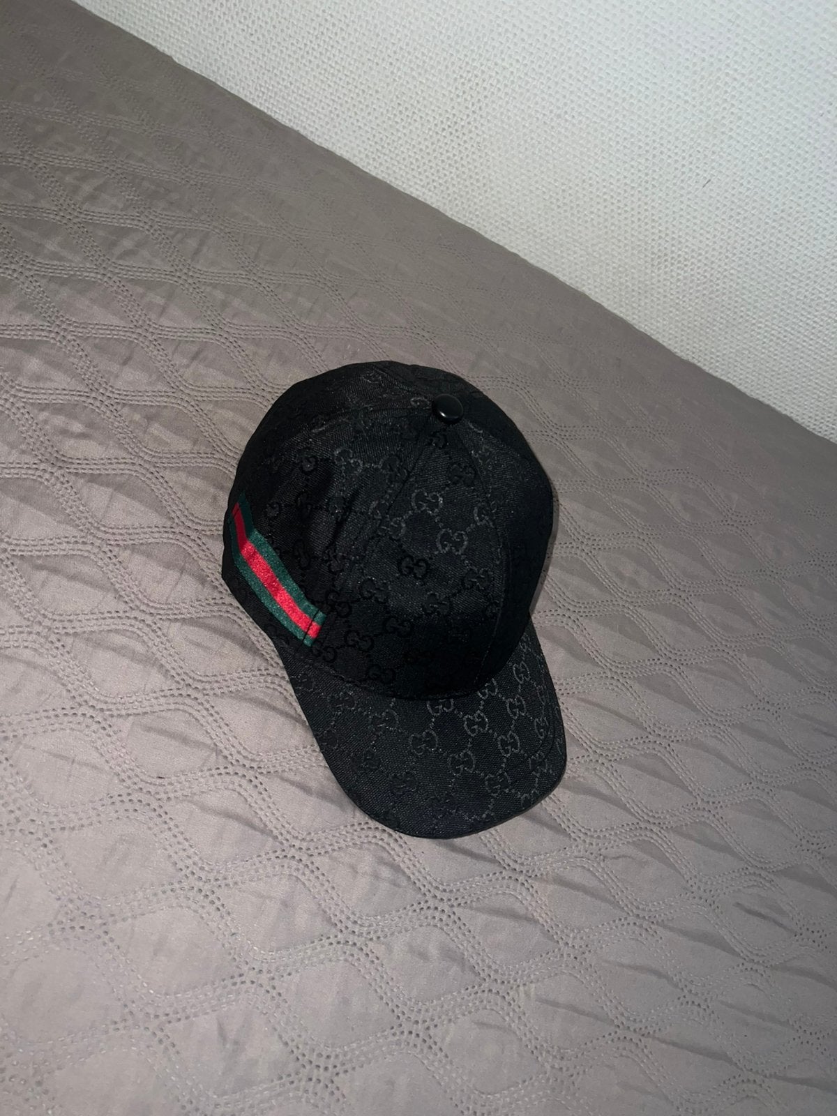 Zwarte Gucci GG Canvas- pet, Kleding | Heren, Hoeden en Petten, Ophalen of Verzenden, Nieuw, One size fits all, Pet
