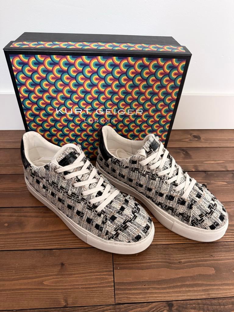 Kurt Geiger sneakers maat 41 (valt als 39), Zwart, Ophalen of Verzenden, Sneakers of Gympen, Zo goed als nieuw
