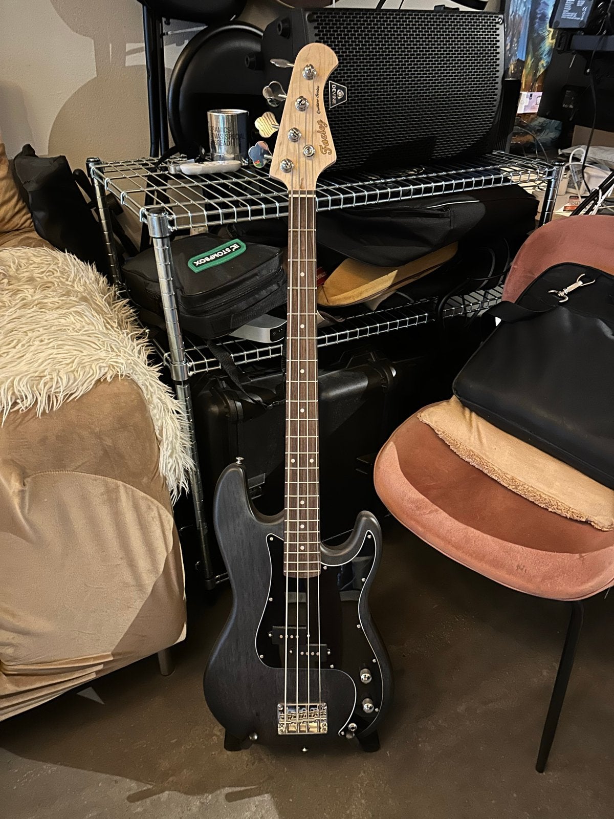 Fazley Outlaw Series Peacemaker Black basgitaar met gigbag, Ophalen, Zo goed als nieuw, Elektrisch
