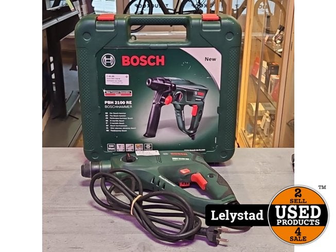 Bosch PBH 2100 RE Boorhamer Incl: Koffer, Bosch, Gebruikt, Support@bosch.com, Robert Bosch GmbH
Robert-Bosch-Platz 1
70839 Gerlingen-SchillerhÃ¶he
Germany