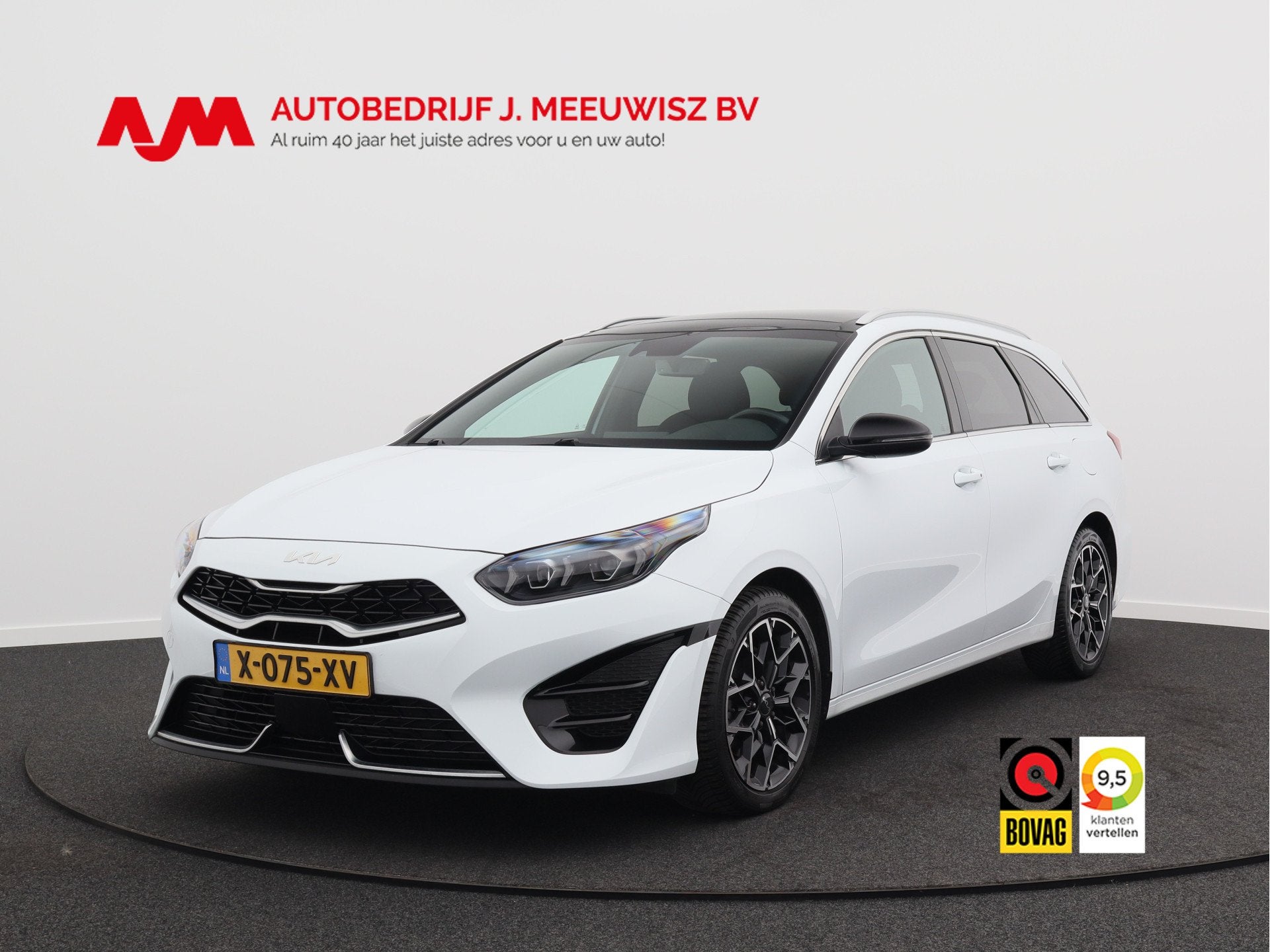 Kia Ceed Sportswagon 1.5 T-GDi GT-Line/ schuifdak/ automaat/, Auto's, 4 cilinders, 160 pk, Wit, Origineel Nederlands