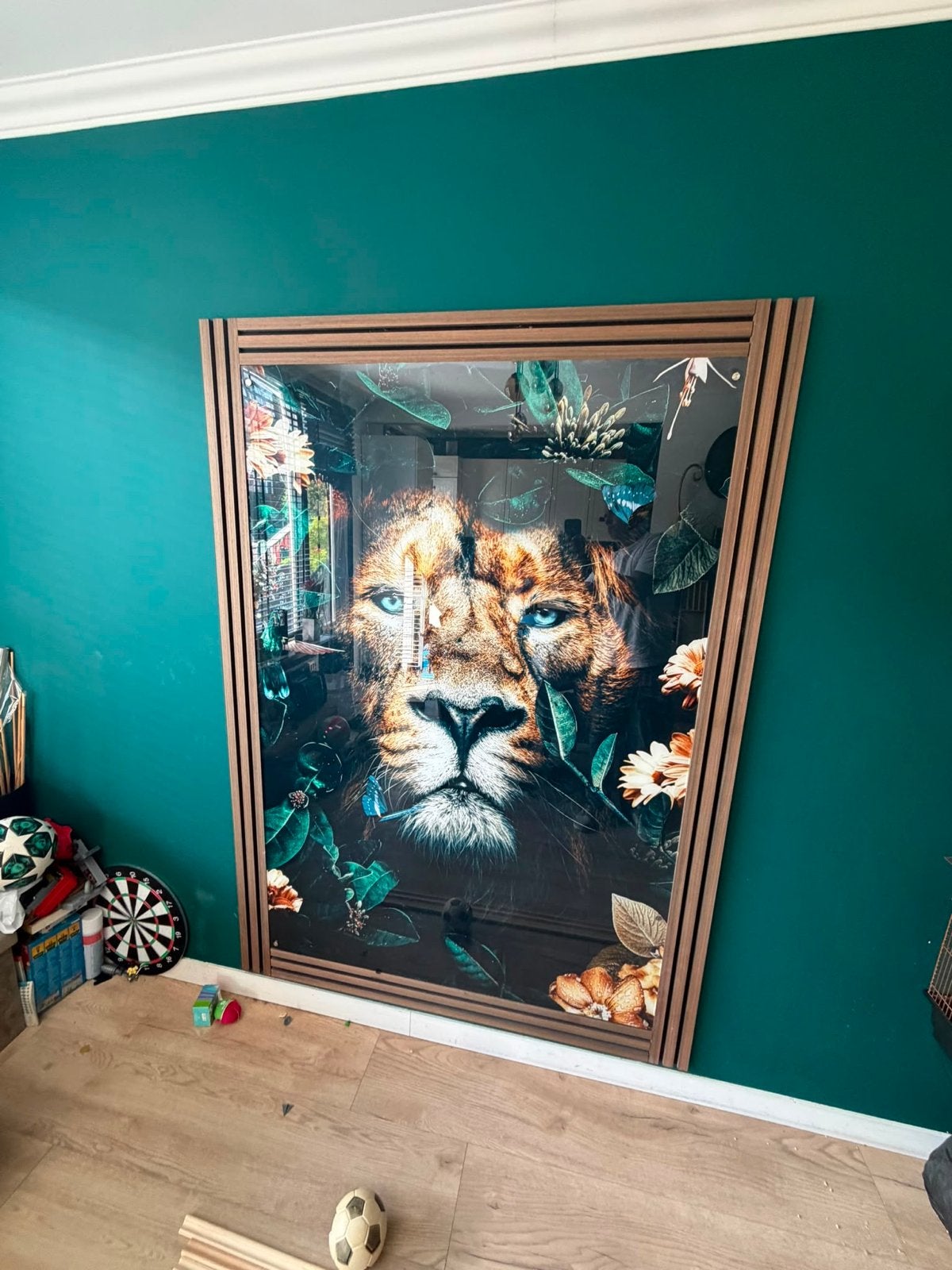 Prachtig schilderij  Leeuwenprint, Huis en Inrichting, Ophalen, 125 cm of meer, 75 – 100, Print