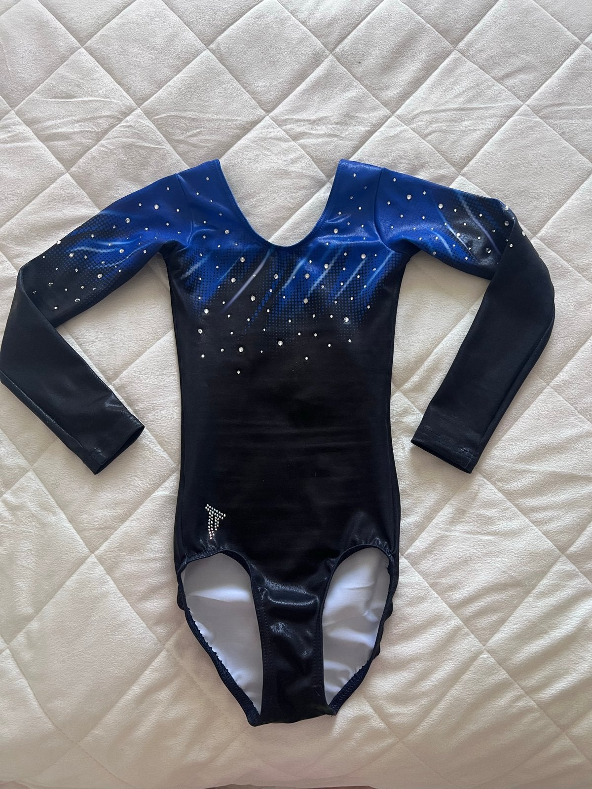 Turnpakje GYMNASTICS zwart/blauw met glitters (NIEUWE), Ophalen of Verzenden, Nieuw, Zwart, Overige typen