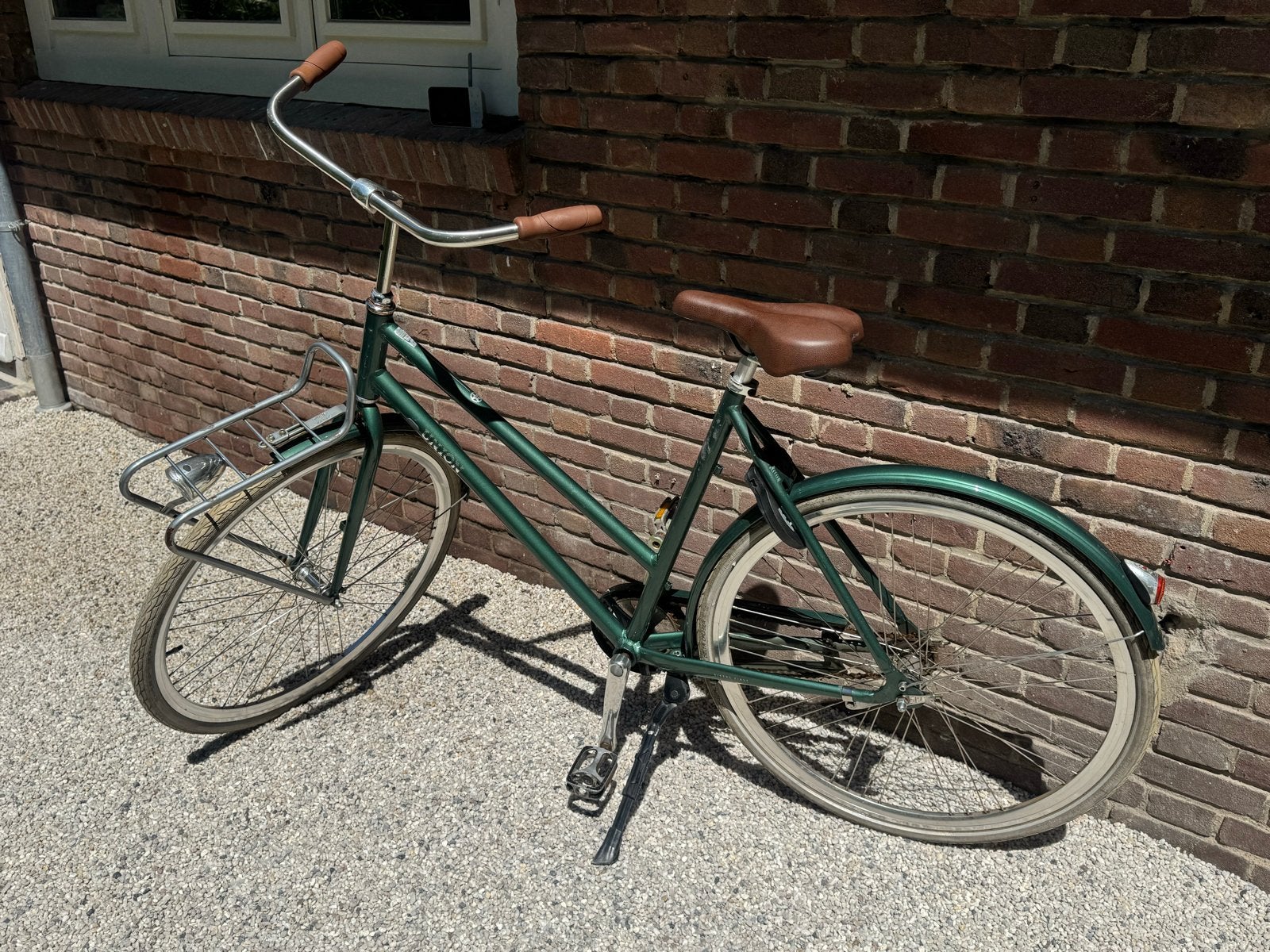 Union Flow fiets - Groen met voordrager, Terugtraprem, Versnellingen, Ophalen, Overige merken