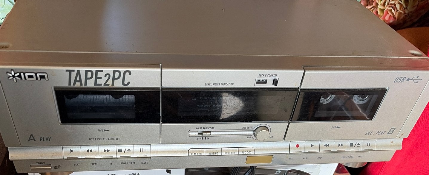 Ion Tape2PC Cassettedeck - Digitaliseer je tapes!, Ophalen, Dubbel, Overige merken, Tape counter