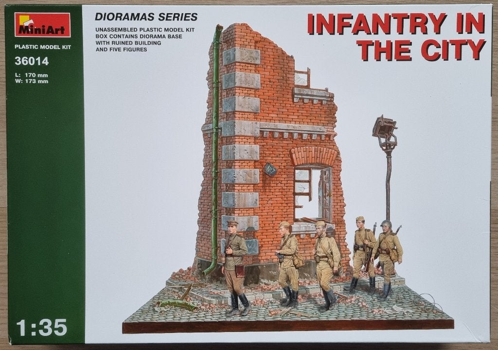 MiniArt Dioramas 1:35 #36014 WWII Infantry in the City, Ophalen of Verzenden, Nieuw, 1:35 tot 1:50, Diorama