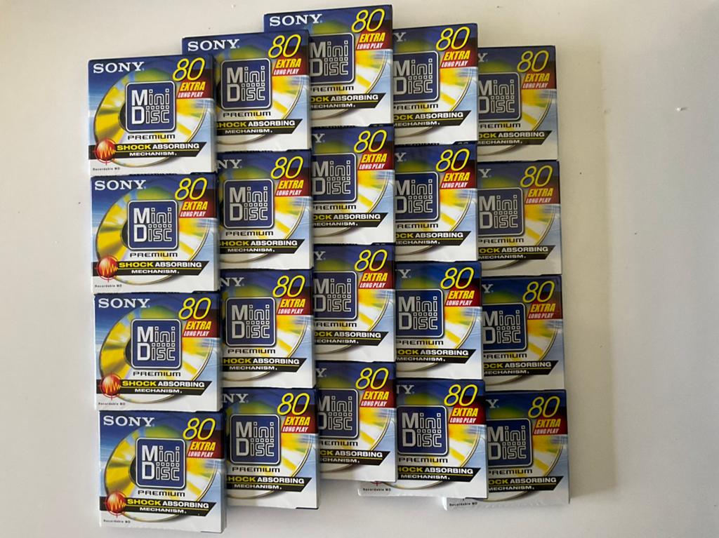 Minidisc’s  SONY PREMIUM 20x nieuw in verpakking 80 minuten, Ophalen of Verzenden