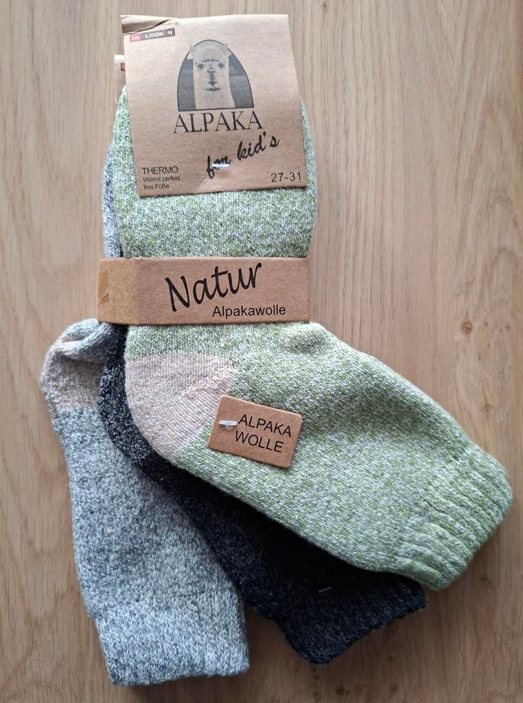 3 Paar Thermo Alpaka Wollen Sokken Maat 27-31, Kleding | Dames, Sokken en Kousen, Sokken en Kniesokken, Nieuw, Overige maten, Ophalen of Verzenden