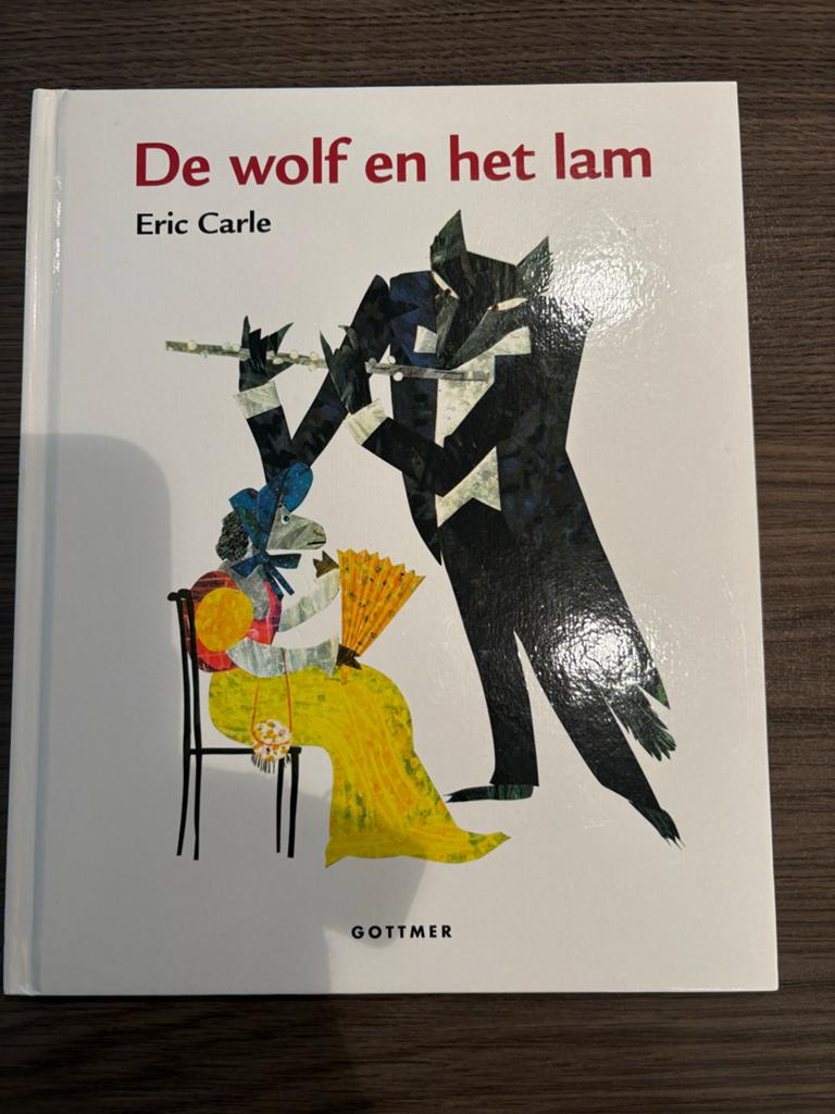 De wolf en het lam - Eric Carle prentenboek, Ophalen of Verzenden, Zo goed als nieuw, Prentenboek