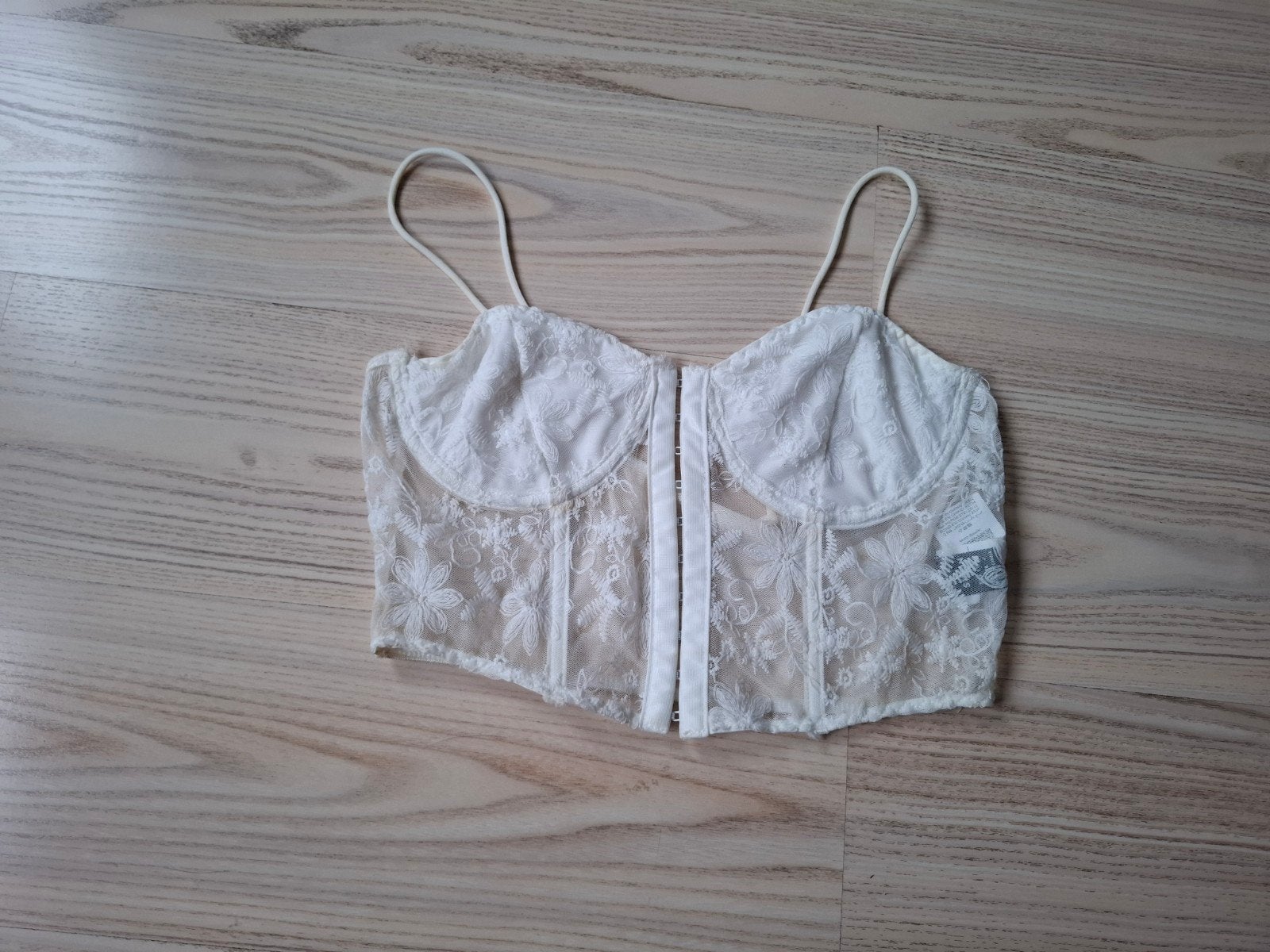 Shein Kanten Body/Korset Maat S, Kleding | Dames, Shein, Ophalen of Verzenden, Wit, Body of Korset