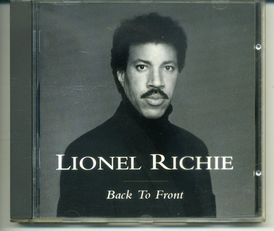 Lionel Richie Back To Front 16 nrs cd 1992 ZGAN, Inclusief boekje, Funk, Ophalen of Verzenden, Zo goed als nieuw
