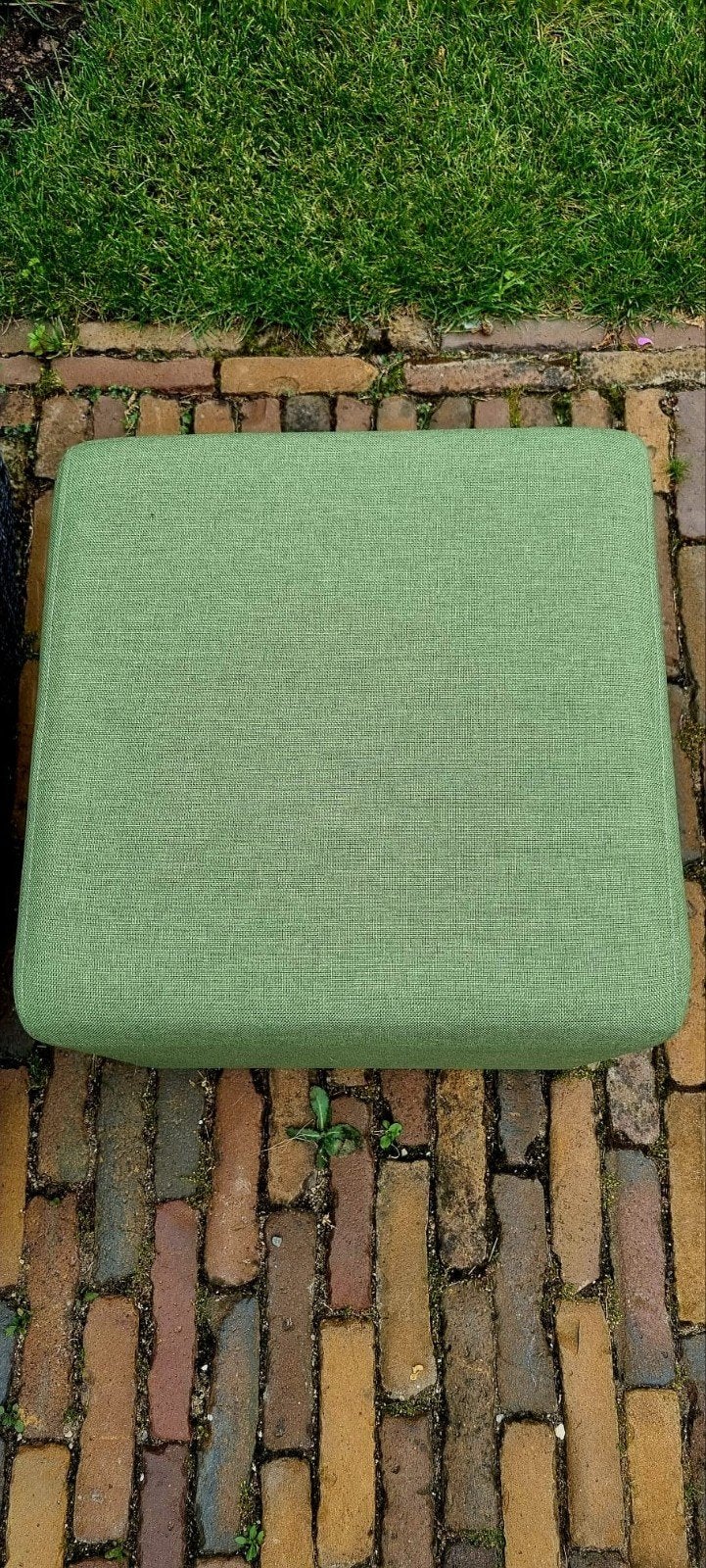 twee mooie ongebruikte terras poef /hocker, Ophalen, Overige materialen, Hocker, Nieuw
